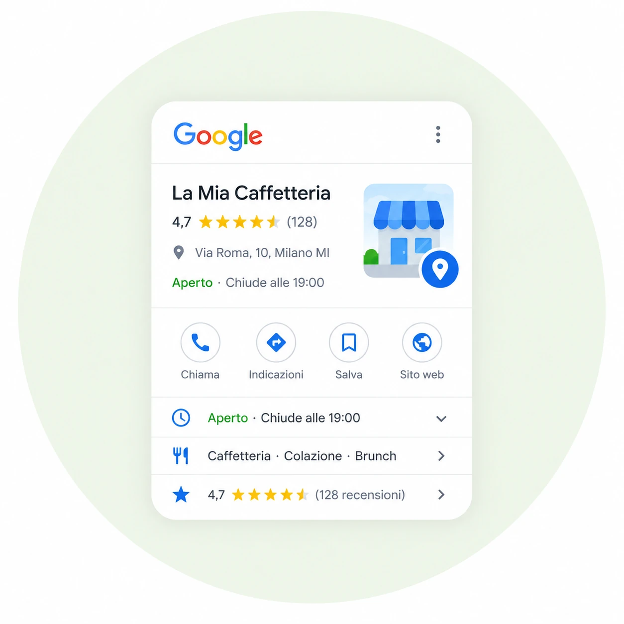 Scheda Google poco curata