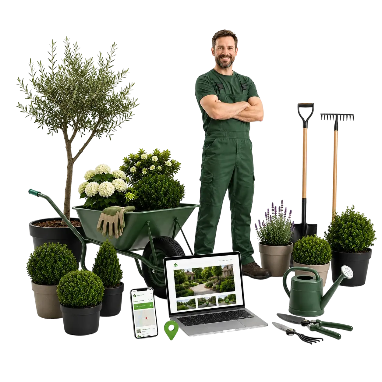 Marketing per giardinieri, manutentori del verde e imprese di giardinaggio
