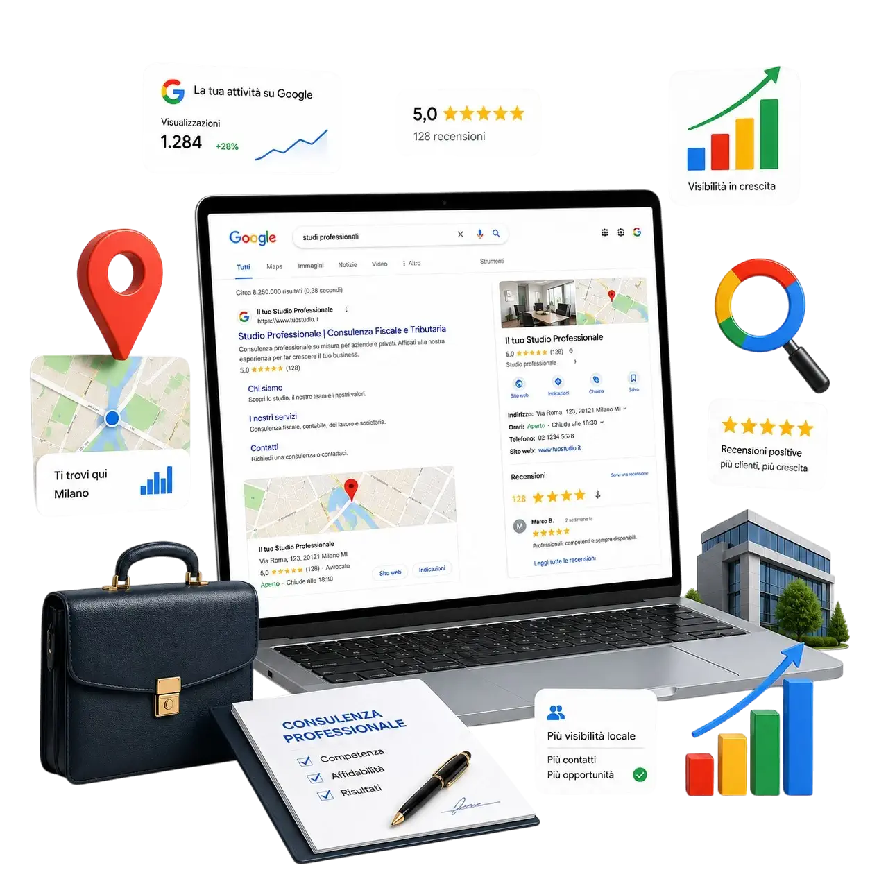 Marketing digitale per imprese locali, visibilità su Google e Google Business Profile