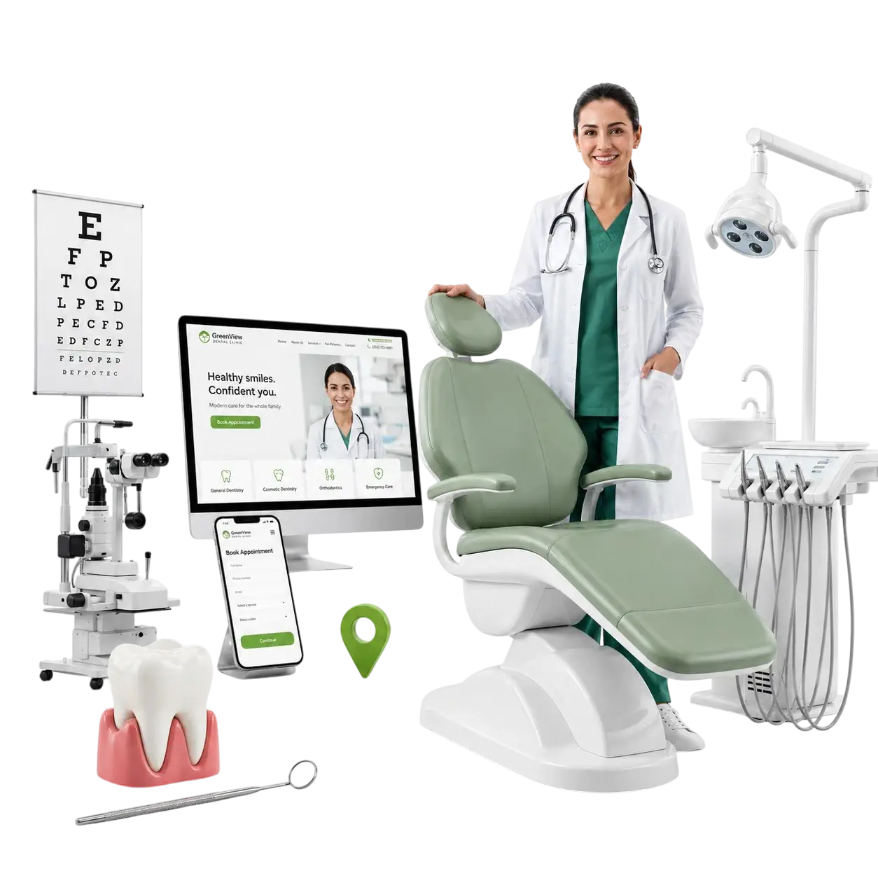 Marketing per studi medici, oculisti e dentisti con sito web, Google Business Profile e campagne locali