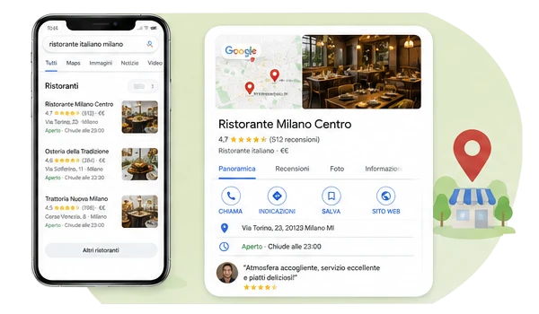 dove si appare se ci si posiziona su maps