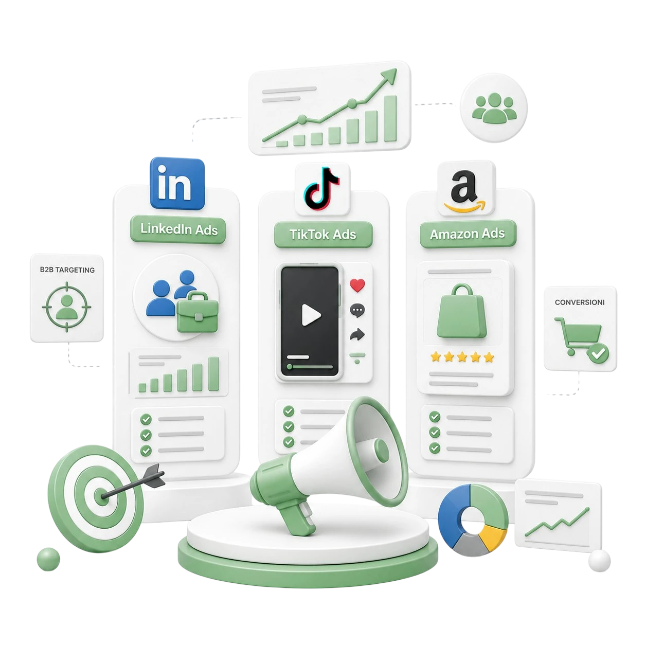 Advertising su LinkedIn, TikTok, Amazon Ads e altre piattaforme digitali